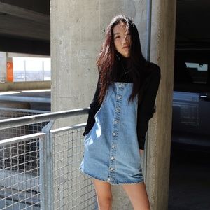 Denim overalls